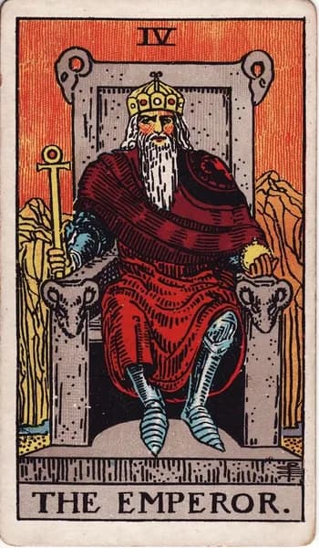 Carta dei tarocchi Rider–Waite–Smith: L'Imperatore
