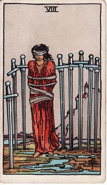 Carta dei tarocchi Rider–Waite–Smith: Otto di Spade